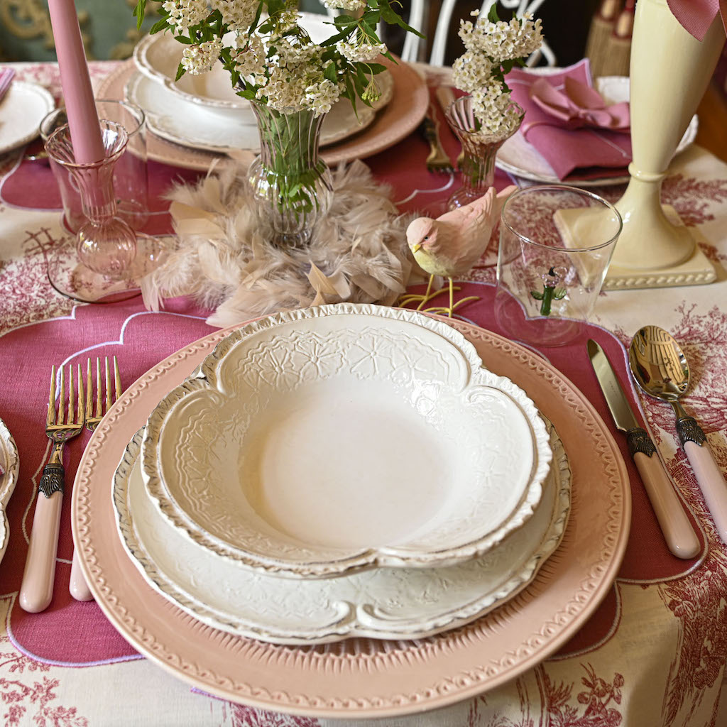 SET 6 PIATTI ANTIPASTO "ROUGE"