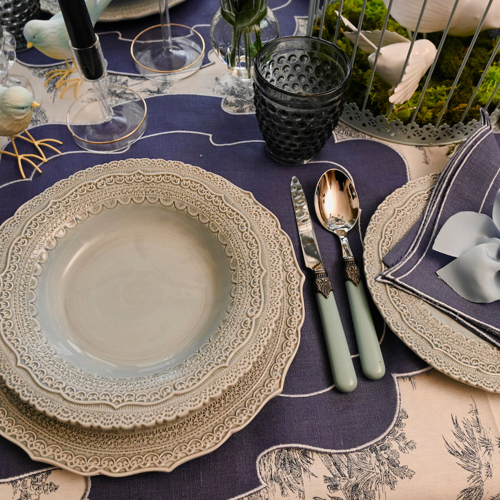 SET 3 POSATE CLASSIC "AZZURRO POLVERE"