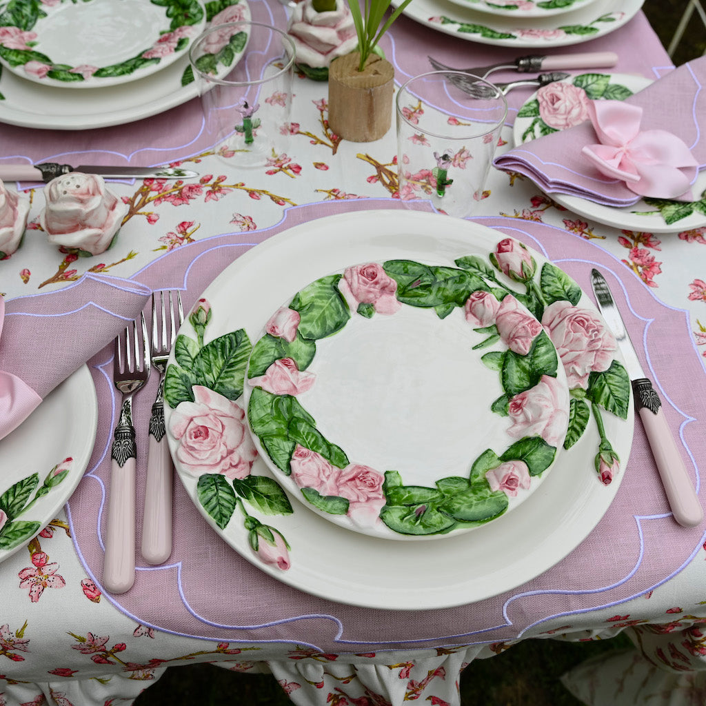 SET 6 PIATTI FRUTTA "ROSE DI MAGGIO"