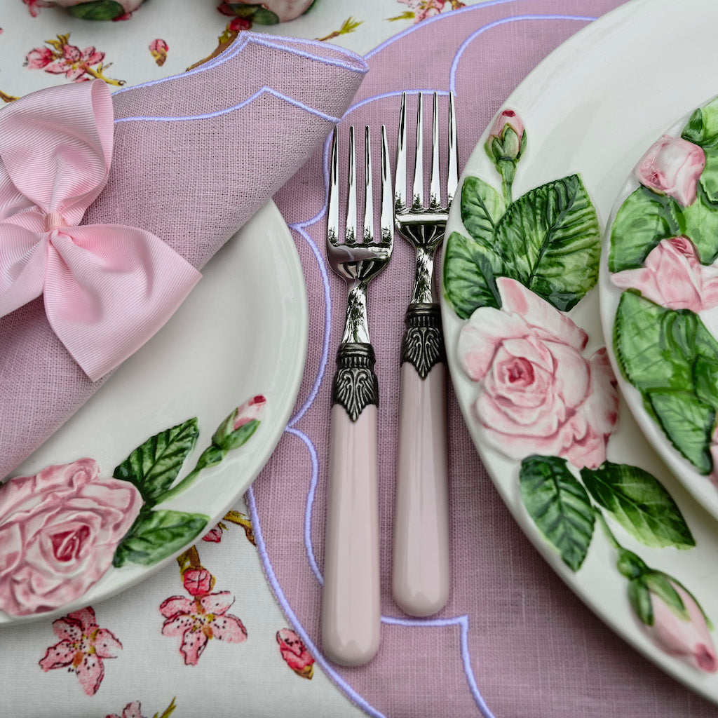 SET DI FORCHETTE 6PZ. CLASSIC "ROSA SELVATICA"