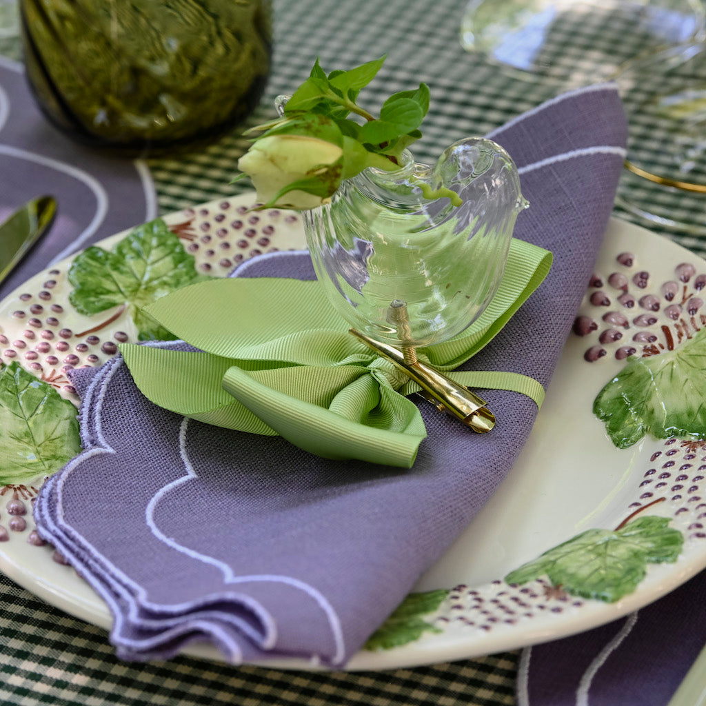 SET 3 UCCELLINI IN VETRO PORTAFIORI