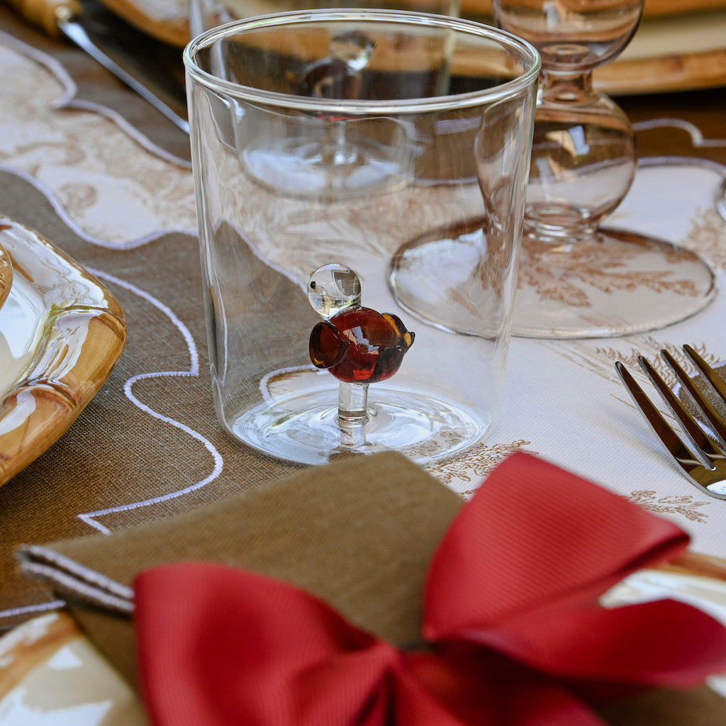 SET DA 6 FIOCCHI PORTATOVAGLIOLI "MELOGRANO"