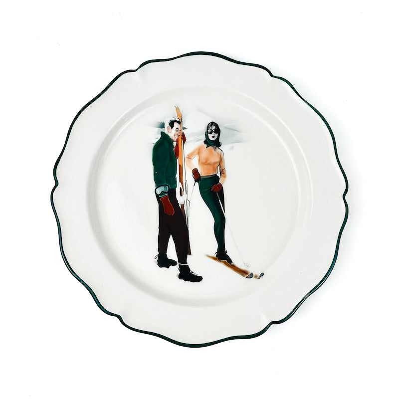 SET 8 PIATTI PIANI "CHALET"