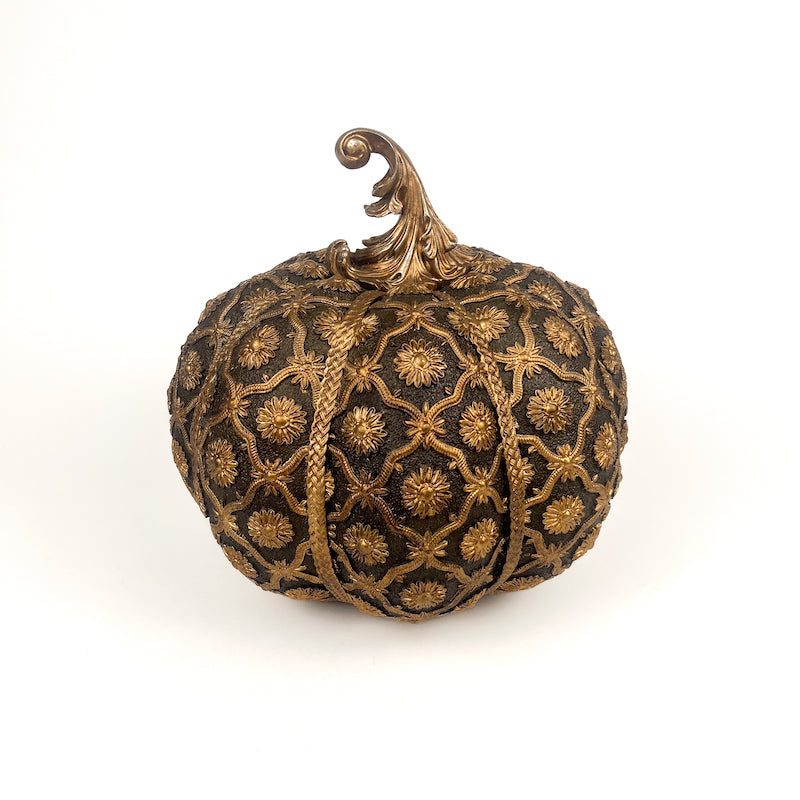 ZUCCA CON DECORO NERO E ORO