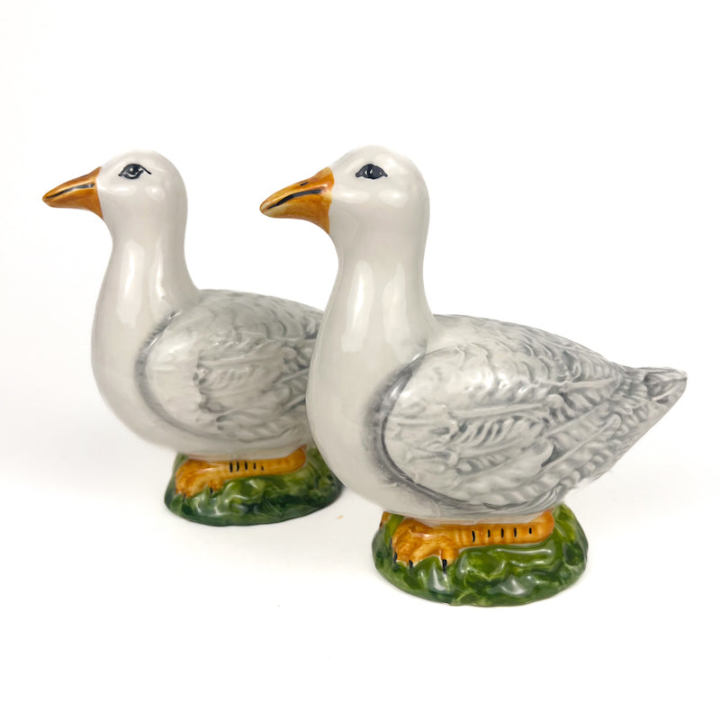 COPPIA DI ANATRE DECORATIVE