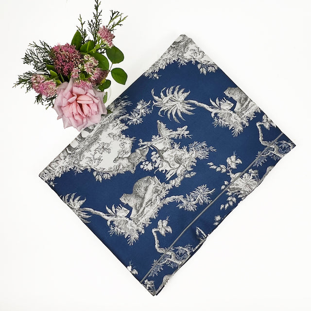 TOVAGLIA GIUNGLA TOILE DE JOUY “BLU”