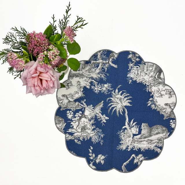 SET 6 TOVAGLIETTE TOILE DE JOUY “BLU”