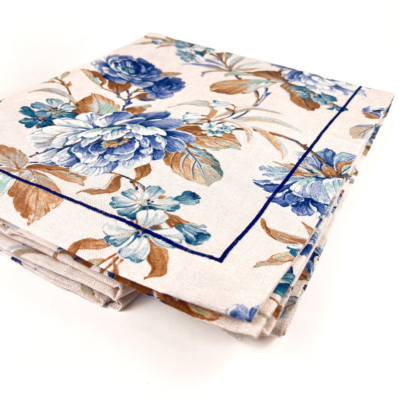 TOVAGLIA ROSE "BLU INGLESI"