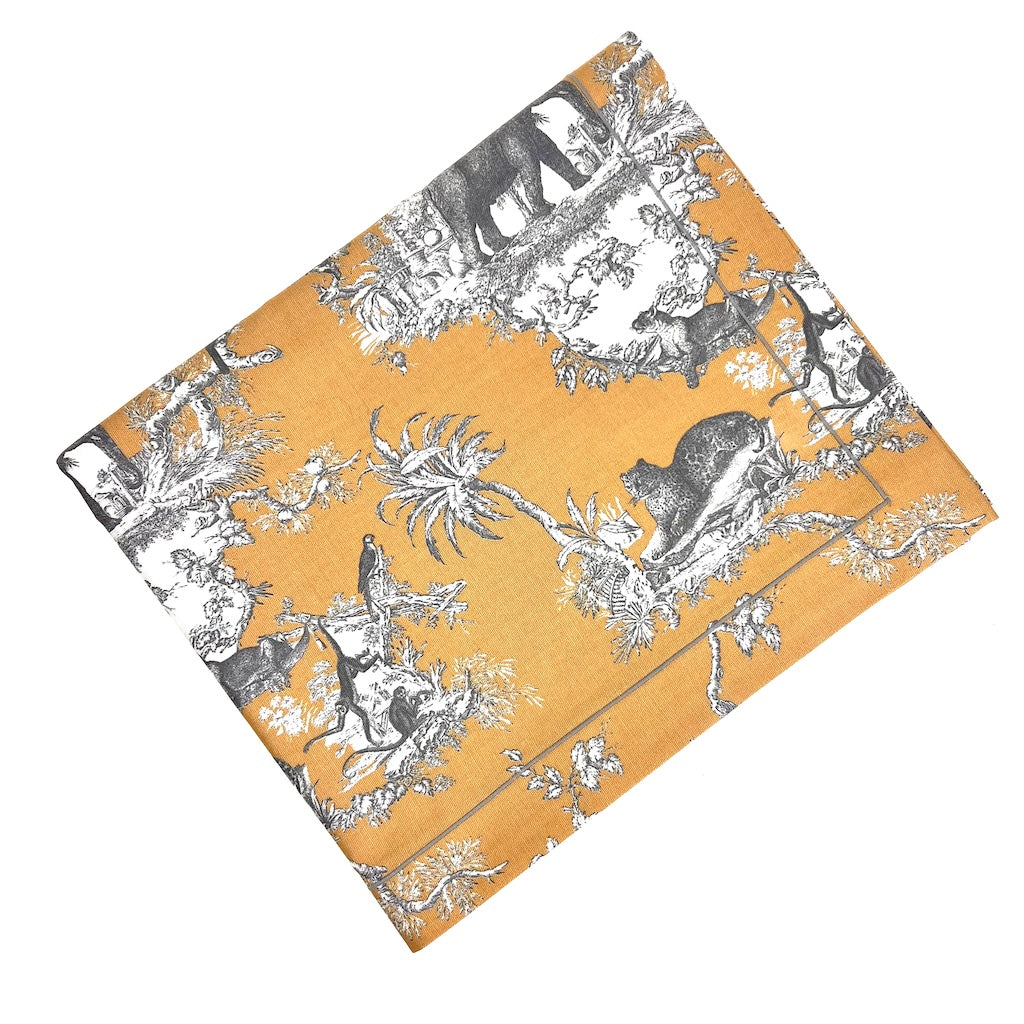 TOVAGLIA GIUNGLA TOILE DE JOUY "SENAPE"