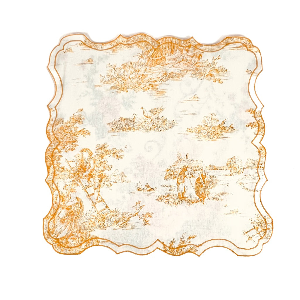 SET DI 6 TOVAGLIETTE TOILE DE JOUY GIALLE
