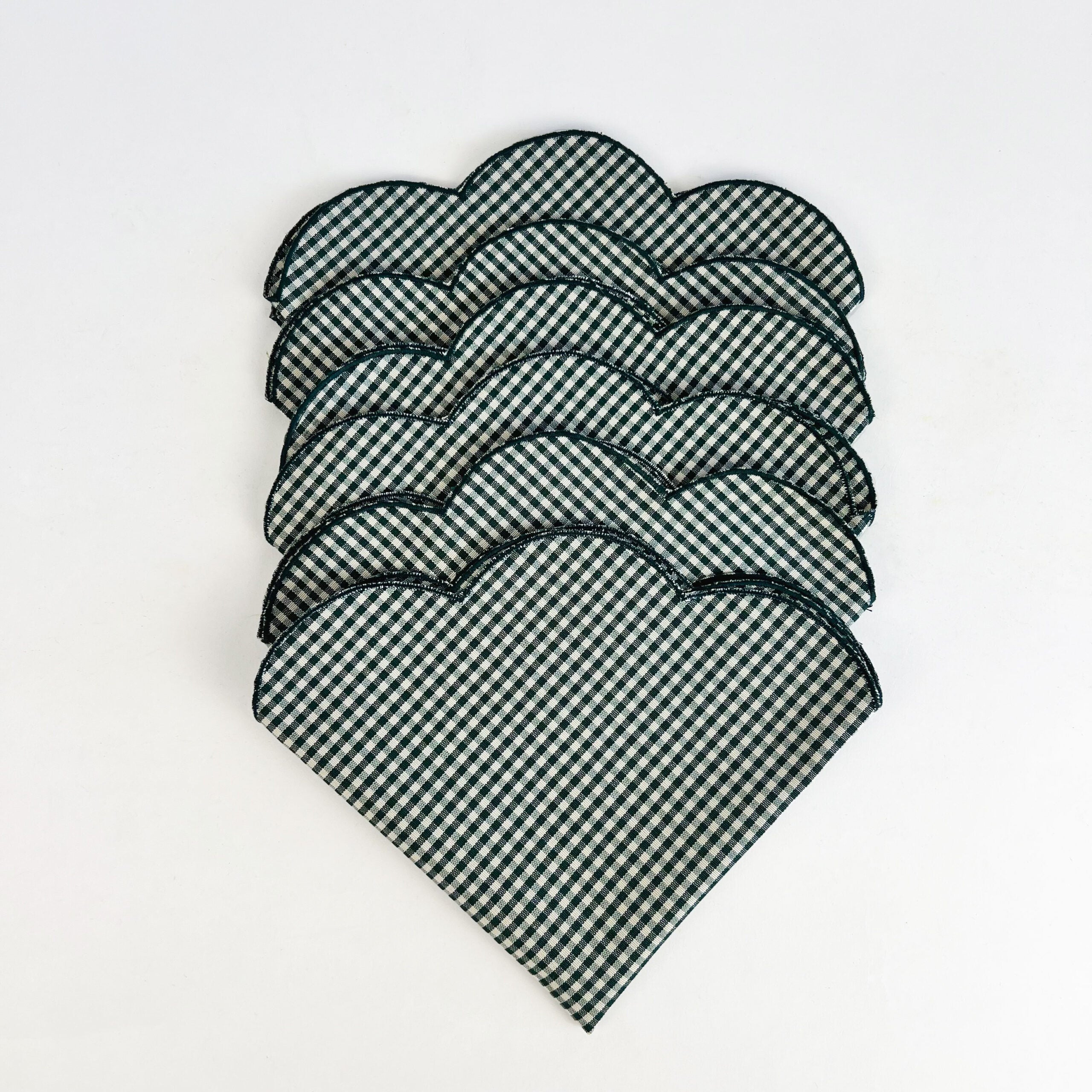 SET DI 6 TOVAGLIOLI IN “MIRCO VICHY VERDE”