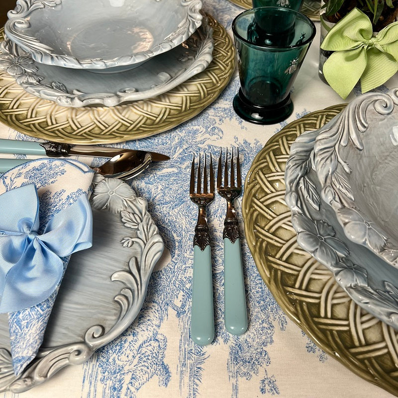 SET 6 FORCHETTE CLASSIC "AZZURRO POLVERE"