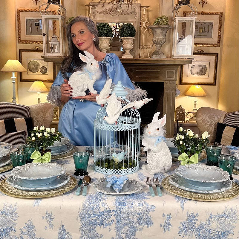 COPPIA DI CONIGLIETTI "WHITEBUNNY"