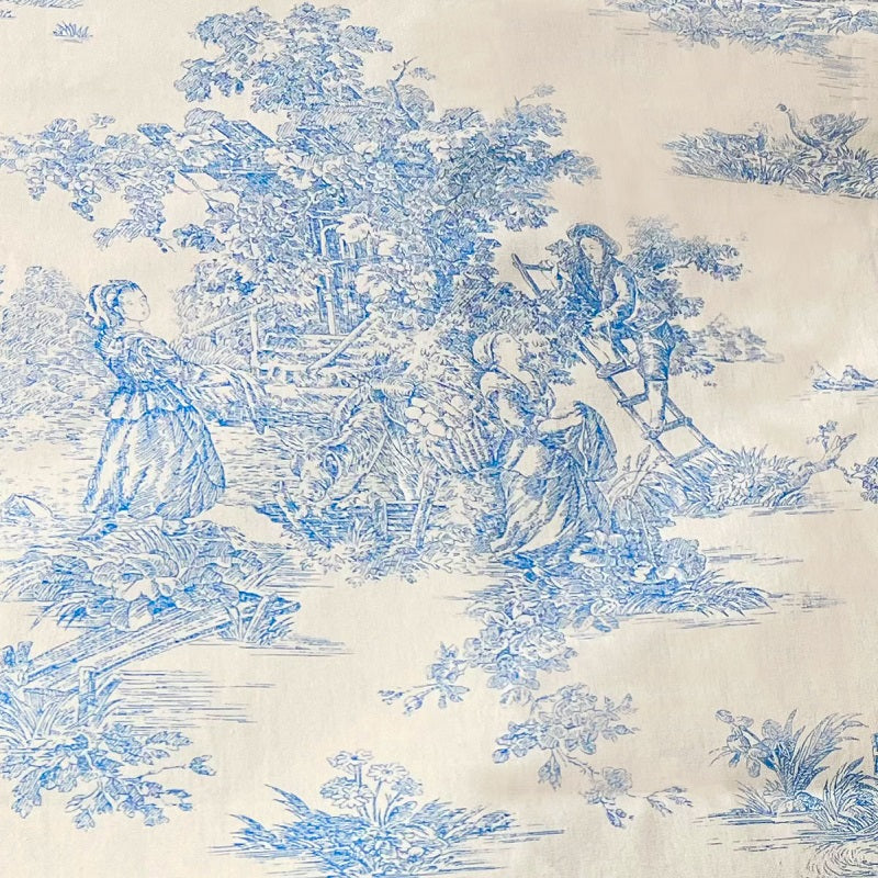TOVAGLIA TOILE DE JOUY “AZZURRO CIELO”
