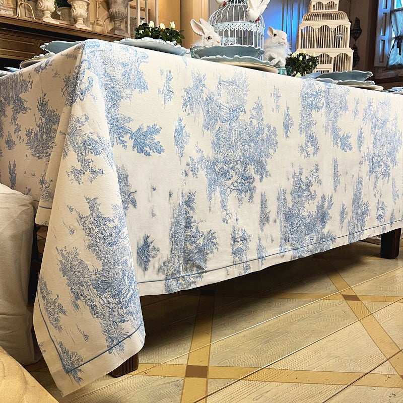 TOVAGLIA TOILE DE JOUY “AZZURRO CIELO”