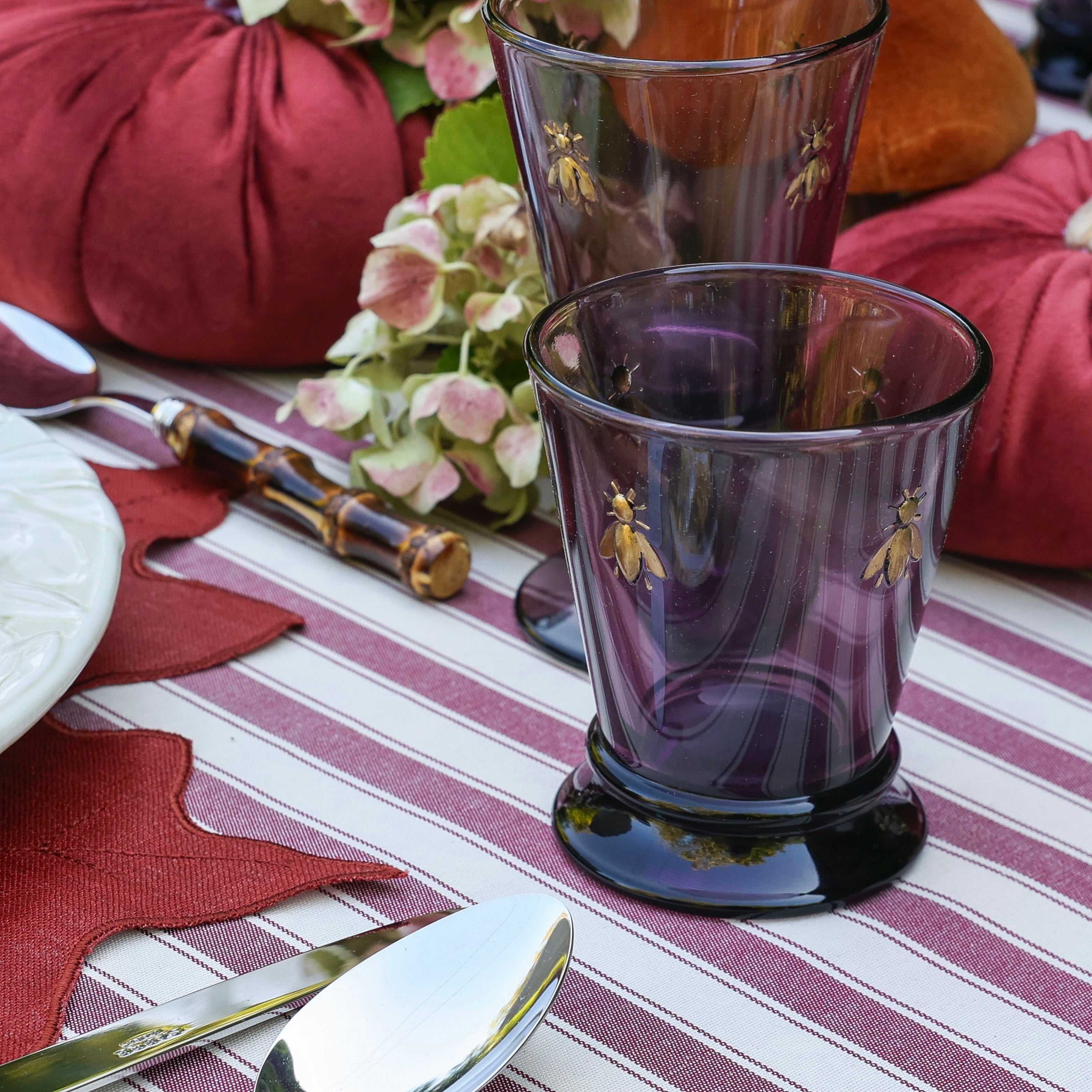 SET 6 BICCHIERI TUMBLER API IMPERIALI "MELANZANA"