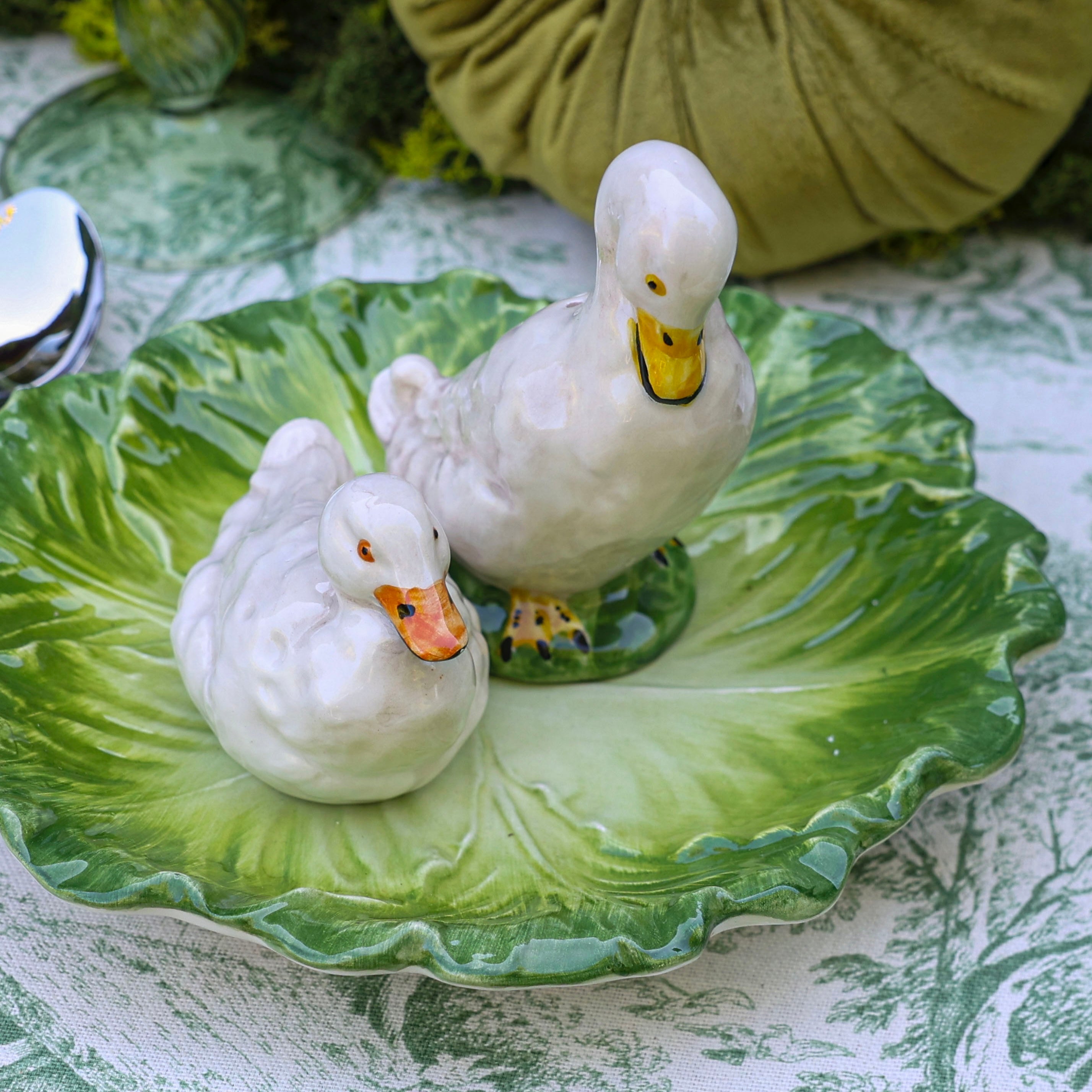 SET 6 PIATTI DA ANTIPASTO "CAVOLO VERZA VERDE"