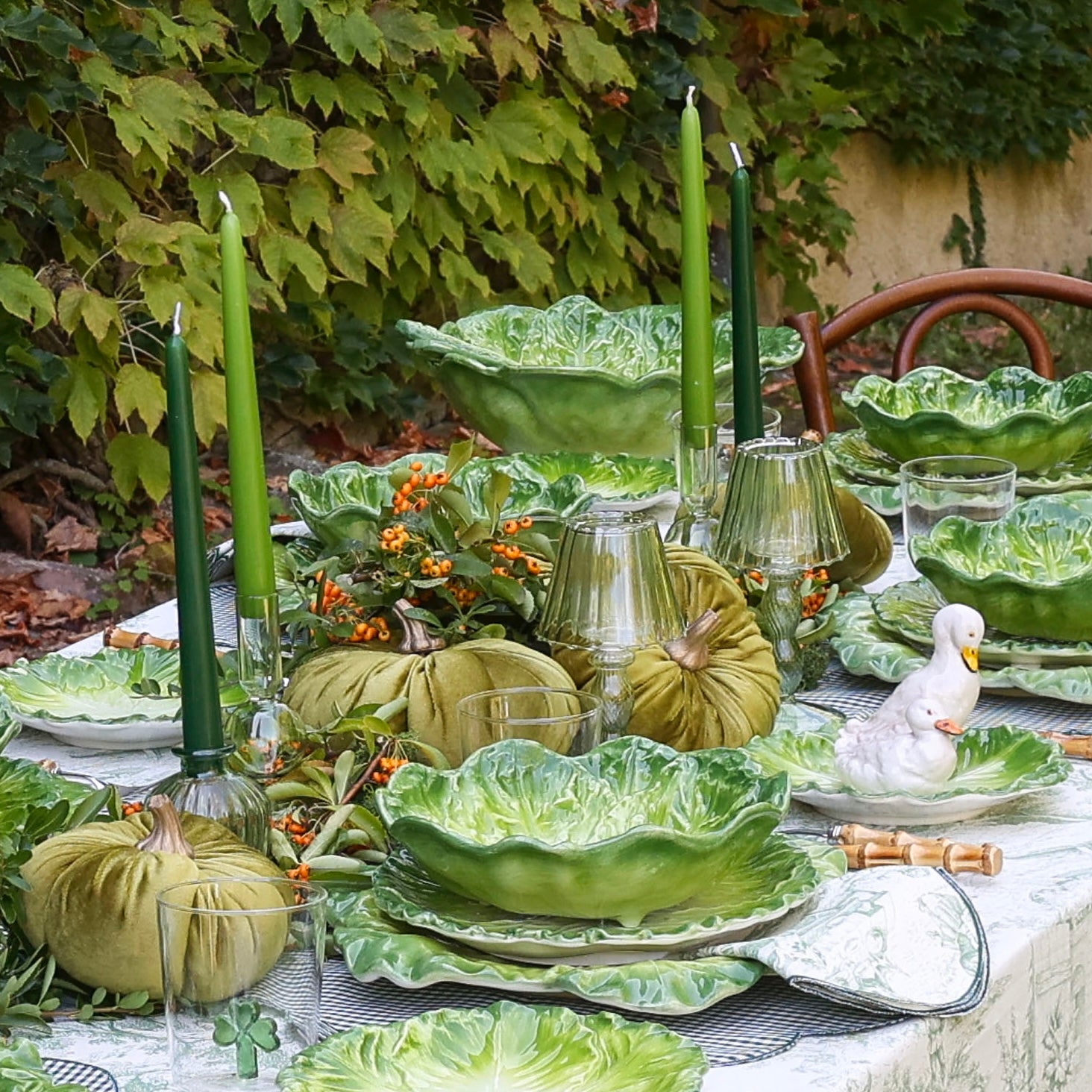 CANDELE CONICHE "VERDE PRATO"