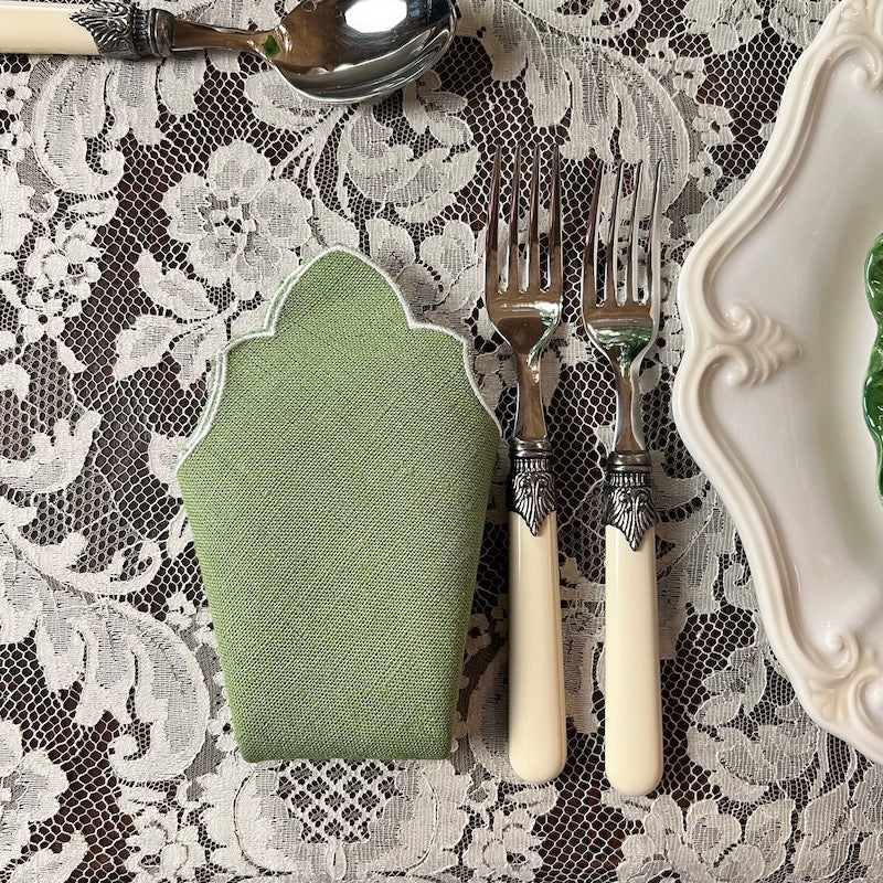 SET 6 TOVAGLIOLI "VERDE GARDEN"