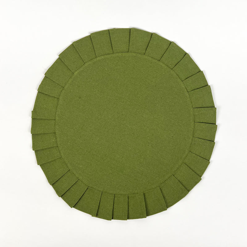 SET DI 6 TOVAGLIETTE "VERDE OLIVA"