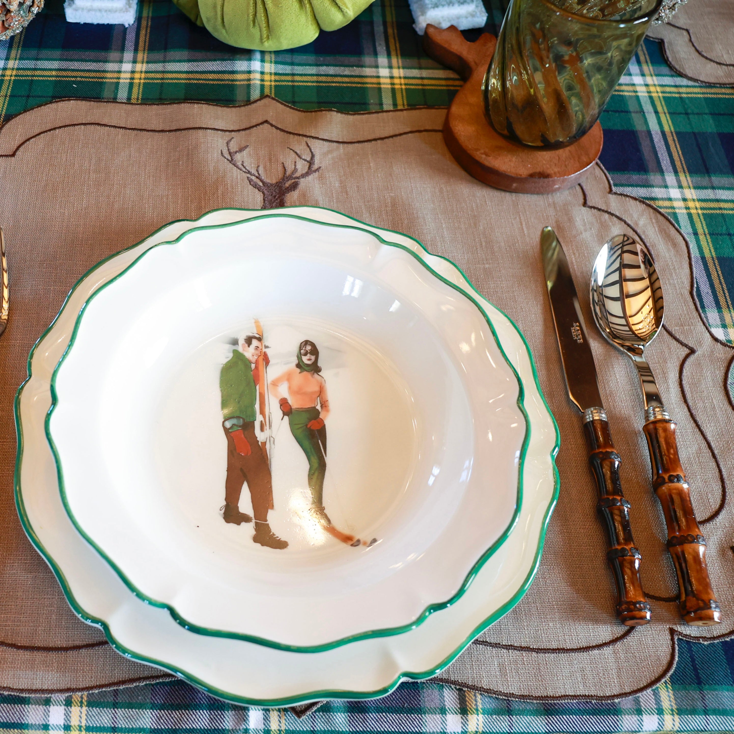 SET 8 PIATTI FONDINA "CHALET"