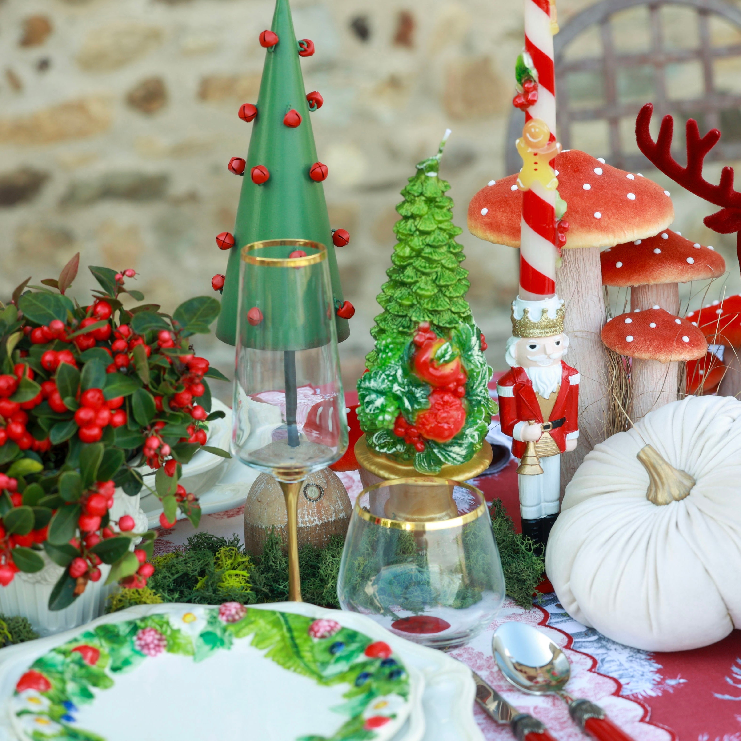 SET 6 PIATTI PIANI "FRUTTI DI BOSCO"