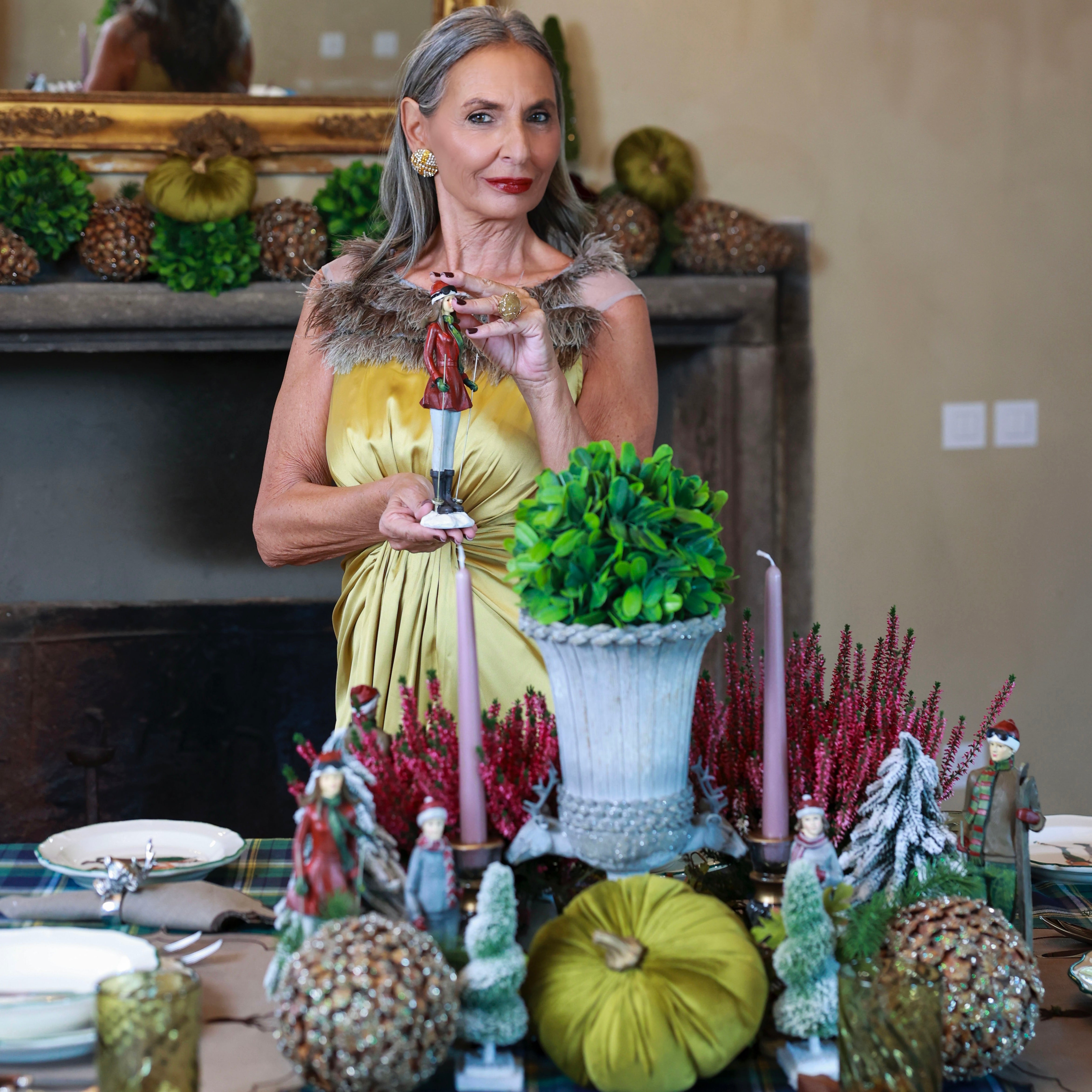 SET COPPIA DI SCIATORI VINTAGE