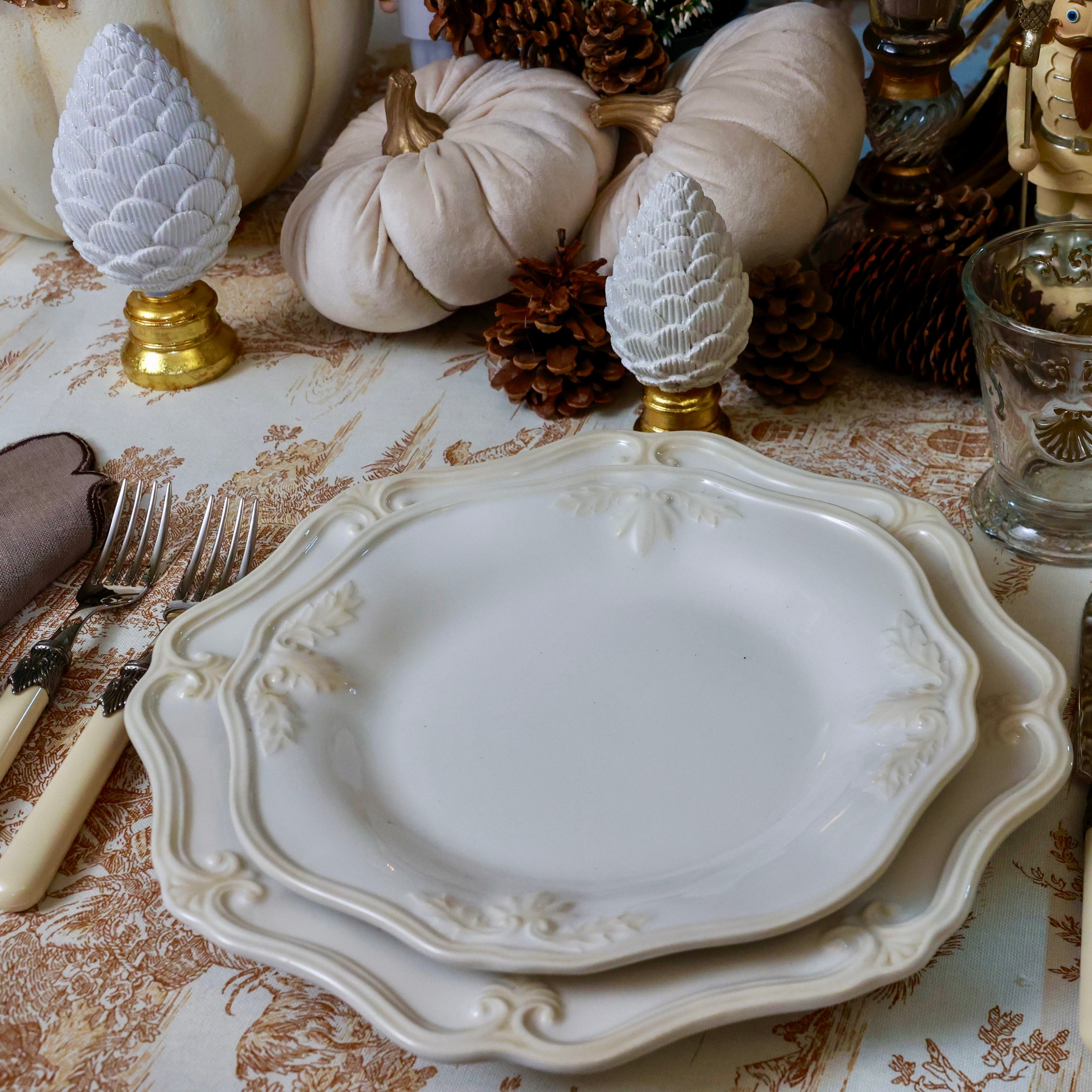 SET 6 PIATTI ANTIPASTO "GIARDINO D'INVERNO"