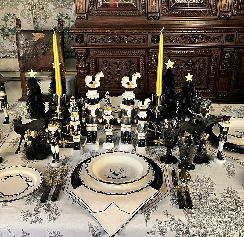 SET 3 CIGNI PIUMATI "BLACK "