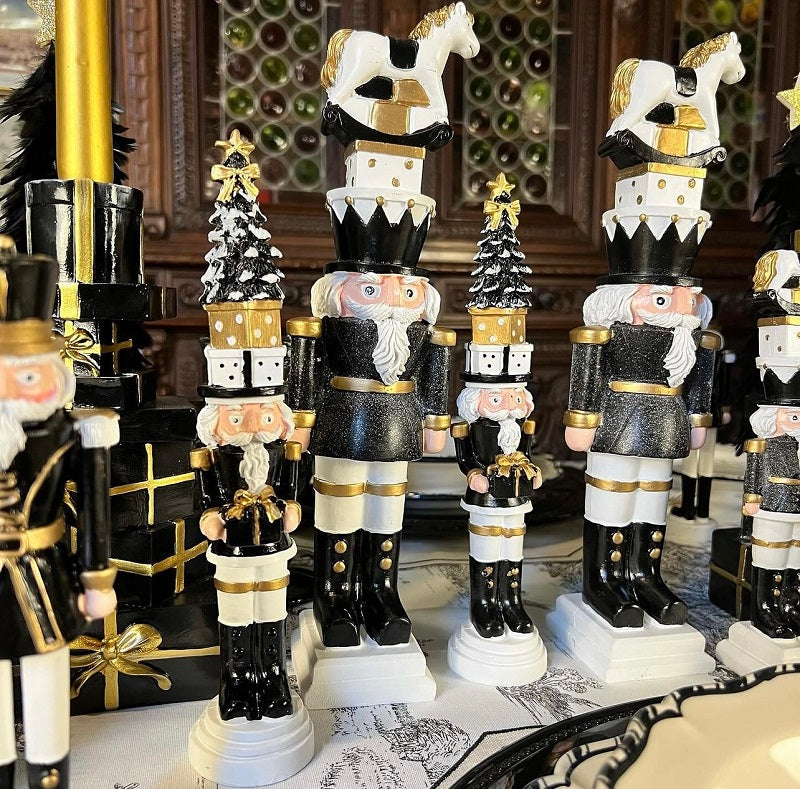 COPPIA DI MAXI SCHIACCIANOCI “BLACK AND WHITE”