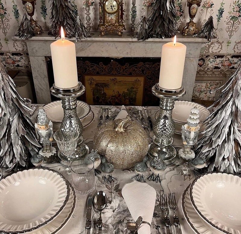 SET 6 PIATTI ANTIPASTO "PLATINO"