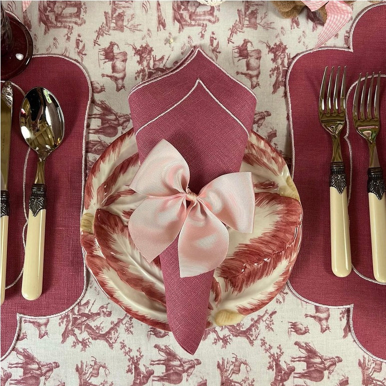 TOVAGLIA TOILE DE JOUY "LADY PINK"