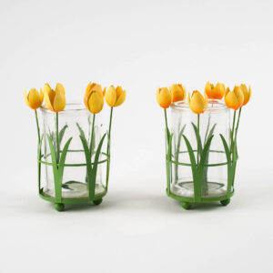 portacandele tulipani gialli